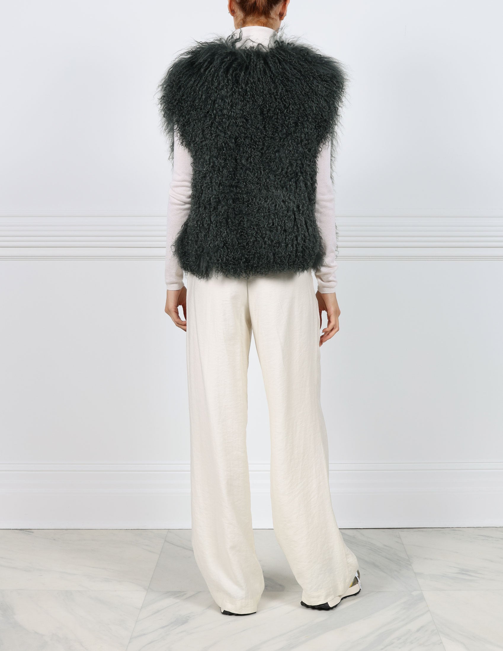 Curly Shearling Vest in Multiple Colorways