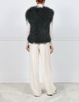Curly Shearling Vest in Multiple Colorways