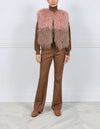 Two-Tone Curly Shearling Vest