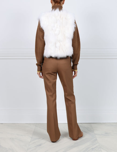 Fox Fur Patchwork Vest