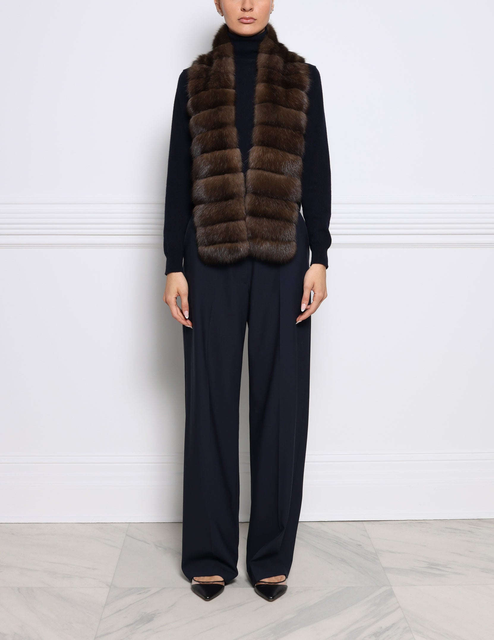 Russian Sable Fur Scarf