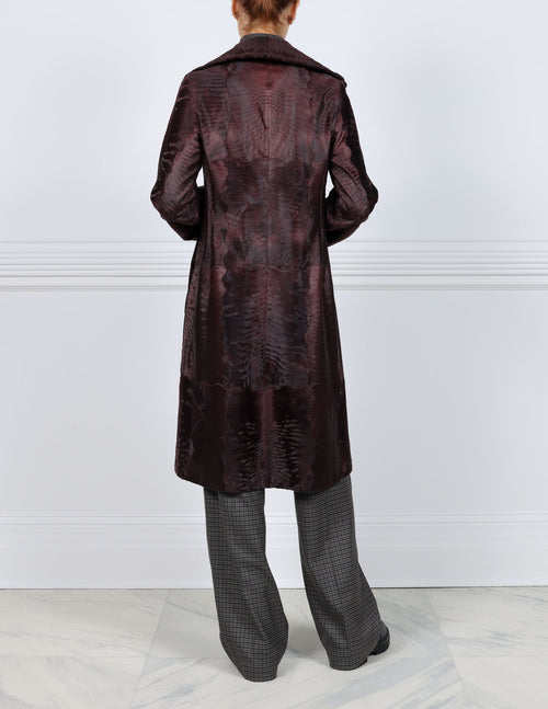Burgundy Broadtail Coat