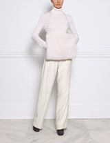 The Cozy Cashmere Shearling Muff Bag