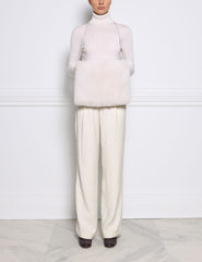 The Cozy Cashmere Shearling Muff Bag