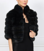 The Stefanis Cropped Sable Fur Jacket
