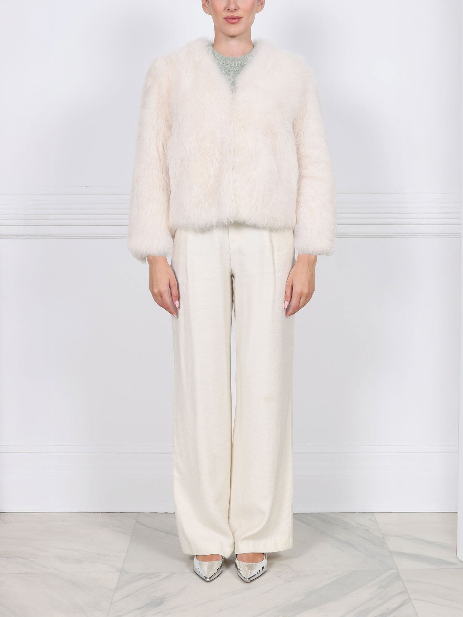 The Yulia  Toscana Shearling Jacket
