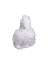 The Meow Mini in Ivory Long Hair Shearling