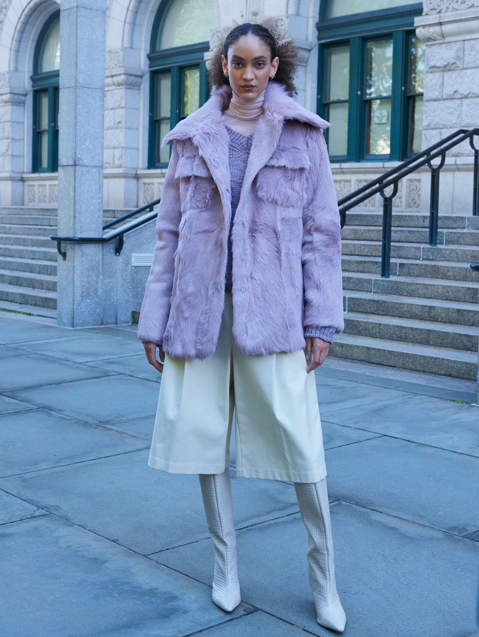 SHEARLING SAFARI JACKET