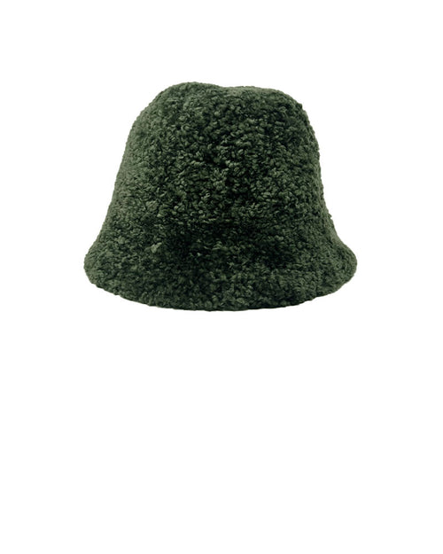 Curly Shearling Bucket Hat
