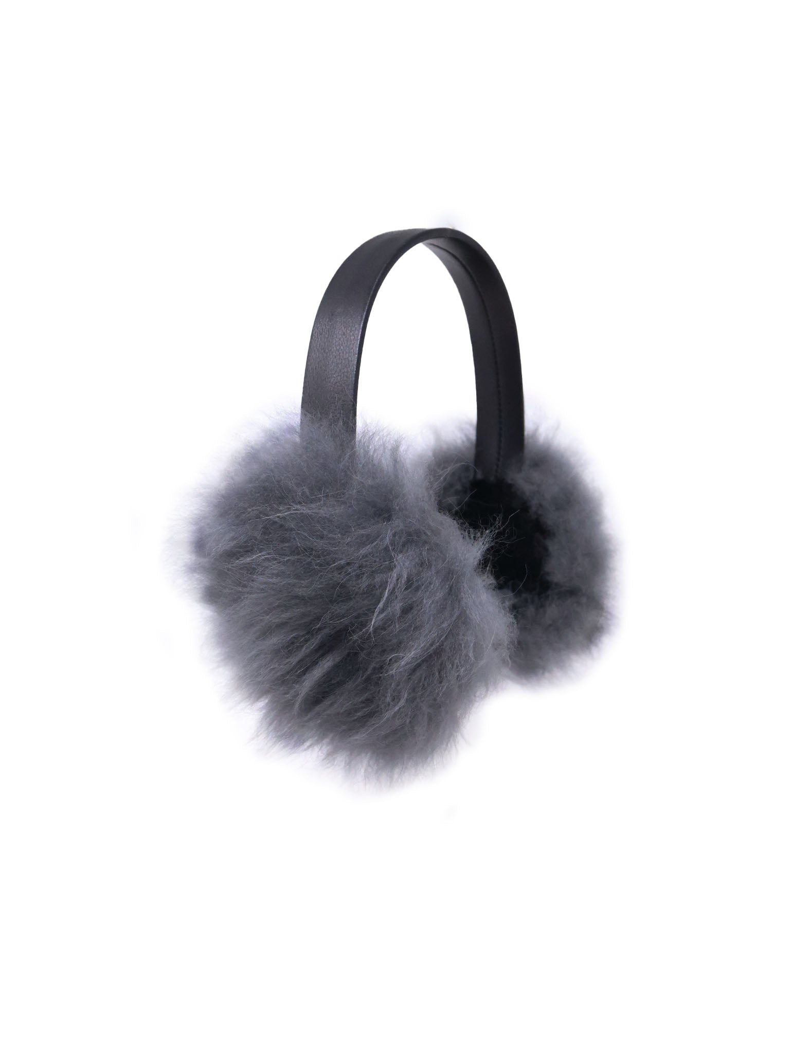 Solid Dyed Cashmere Shearling Earmuffs