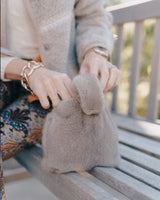 The Meow Mini Mink Fur Bag in Solid Colors