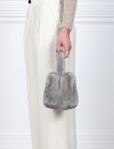The Meow Mini Mink Fur Bag in Solid Colors