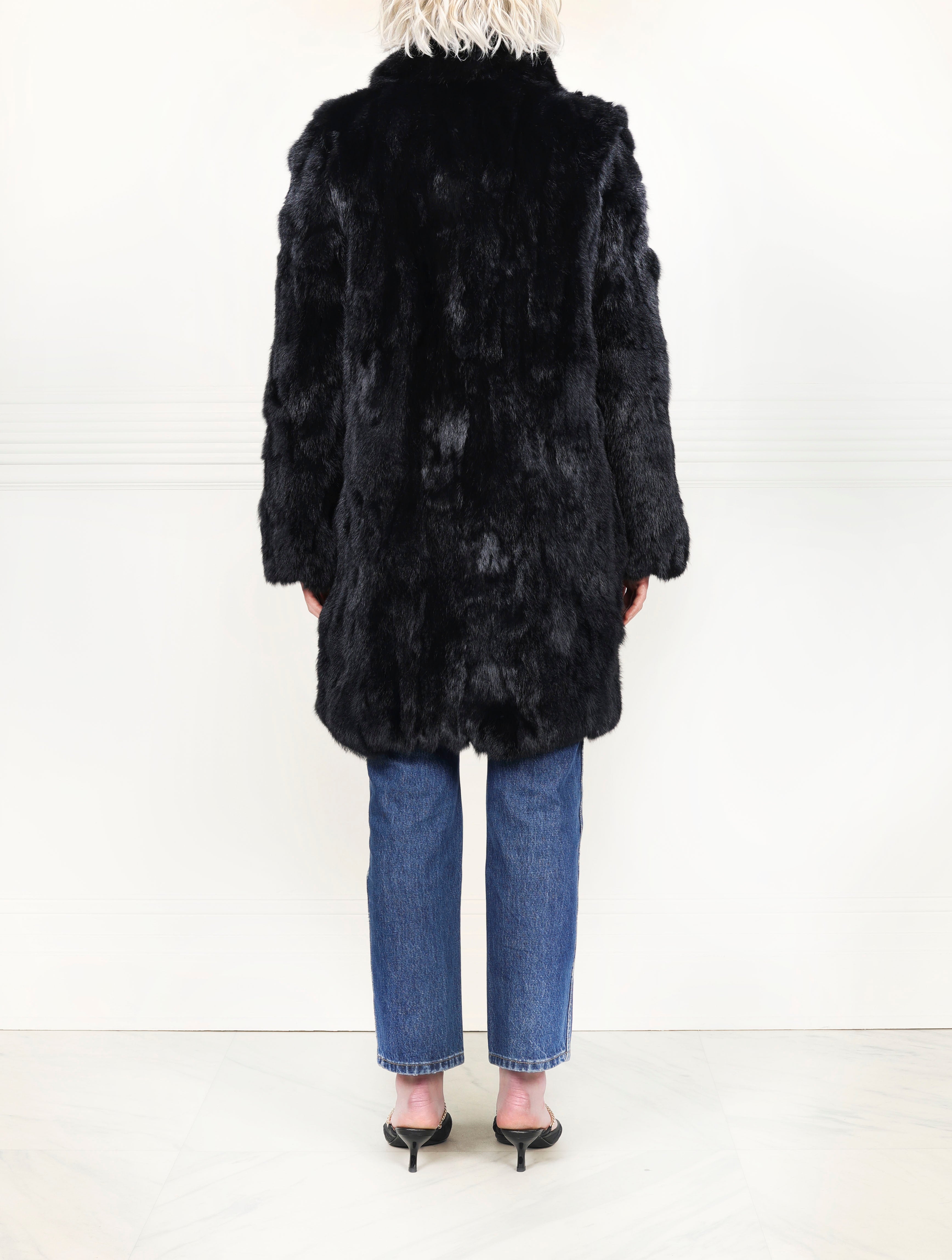 The Fen Upcycled Rabbit Coat