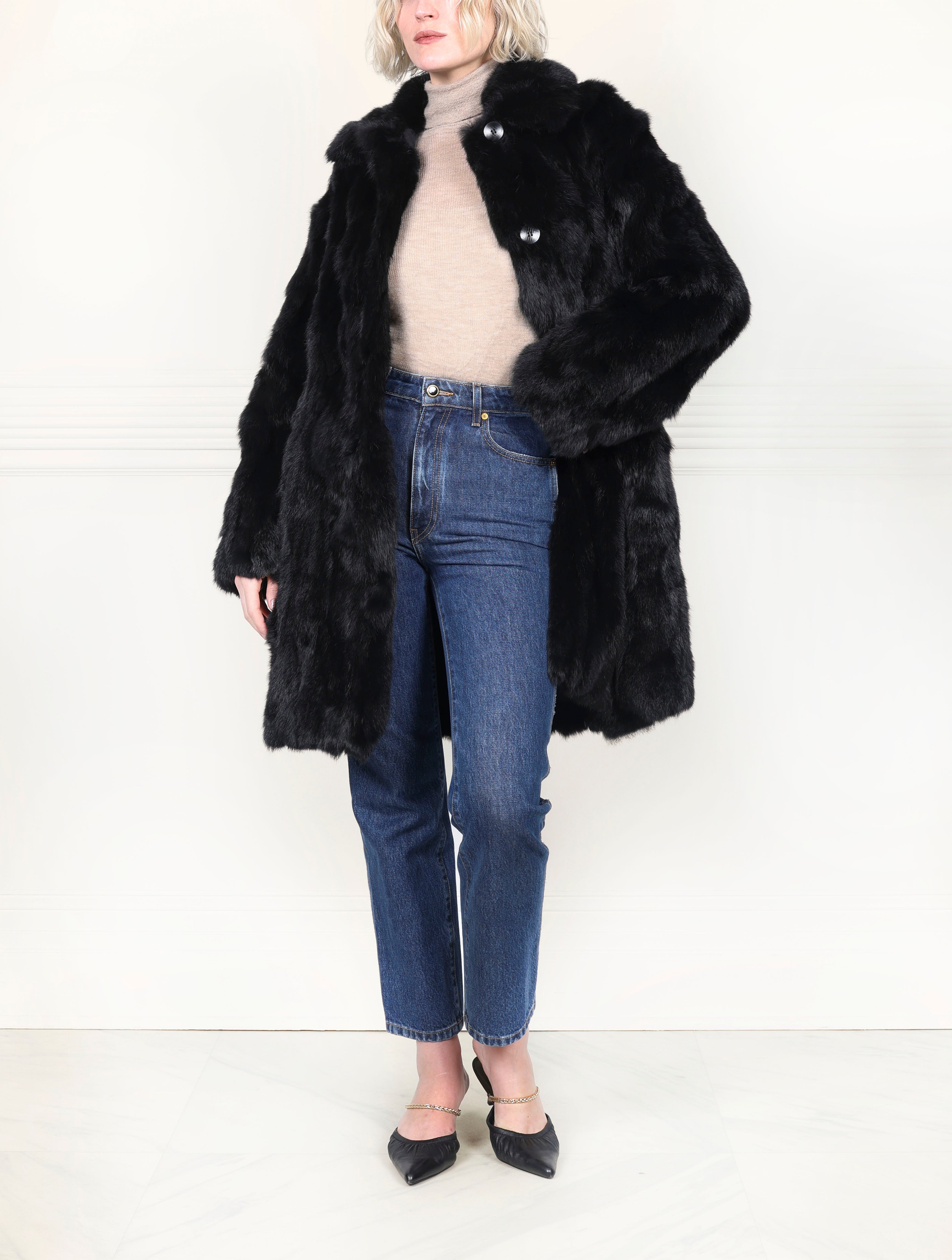 The Fen Upcycled Rabbit Coat