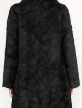 The Fen Upcycled Reversible Mink Coat in Black