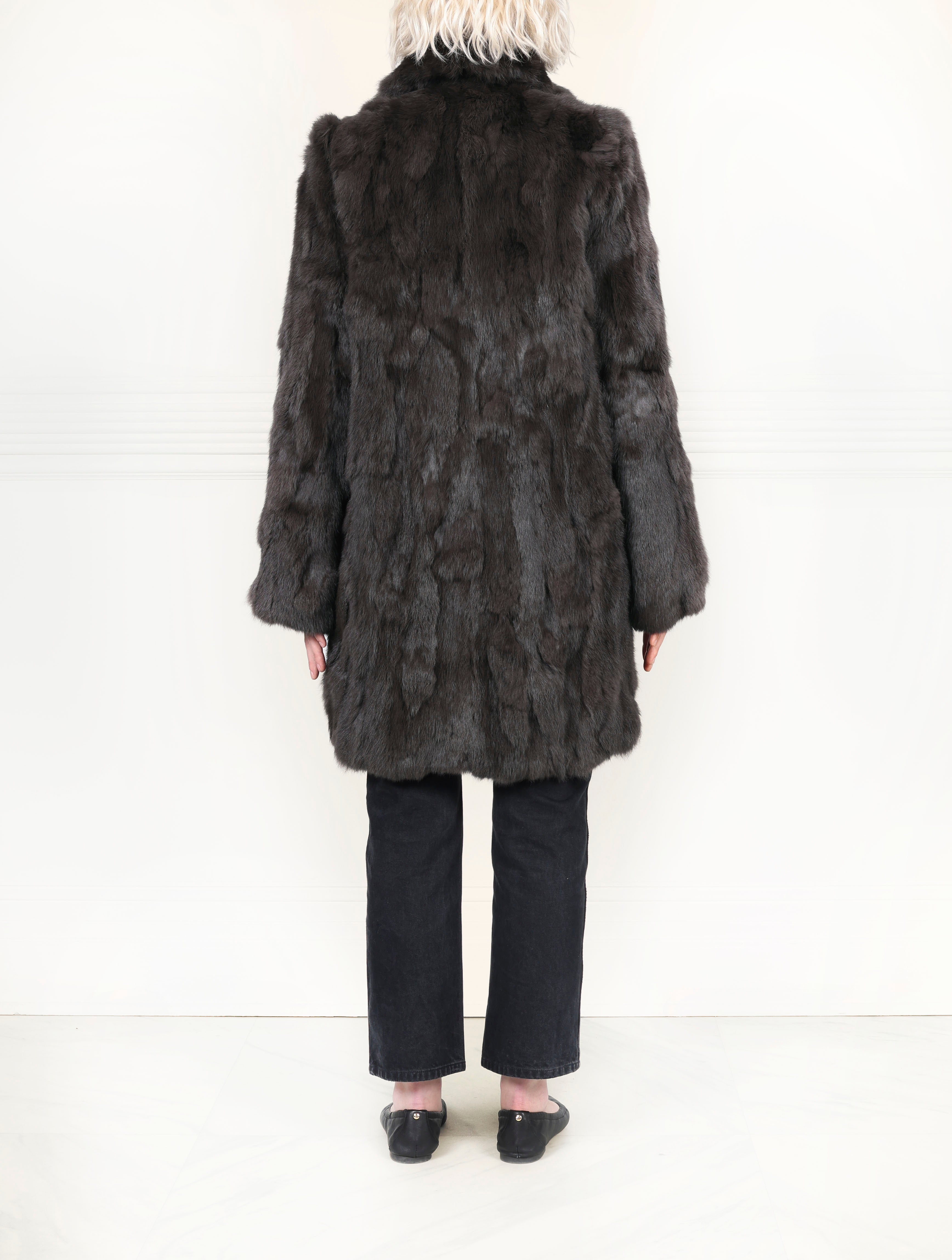 The Fen Upcycled Rabbit Coat
