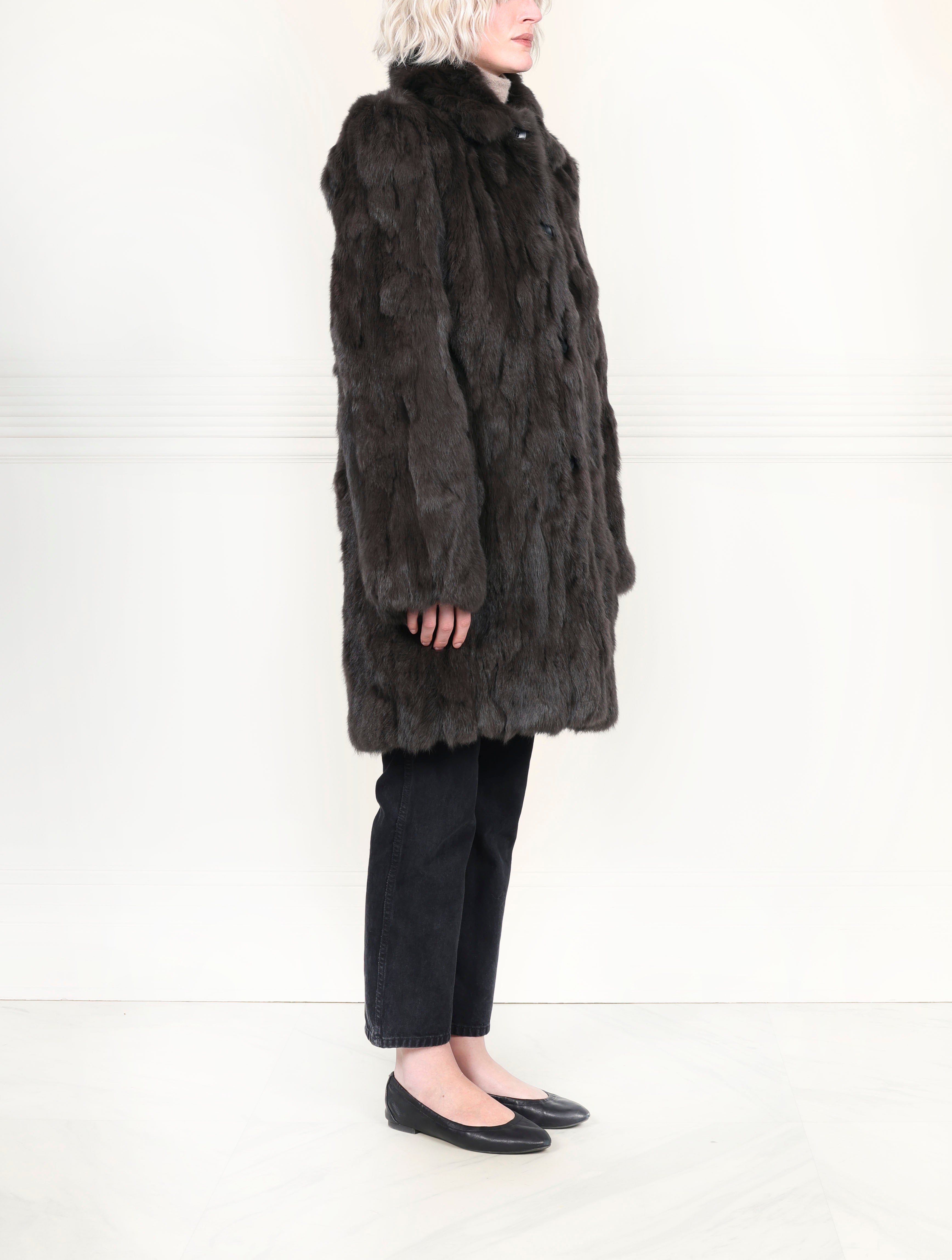 The Fen Upcycled Rabbit Coat