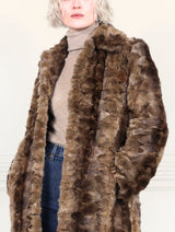 The Jessica Upcycled Tan Sable Coat