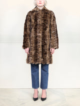 The Jessica Upcycled Tan Sable Coat