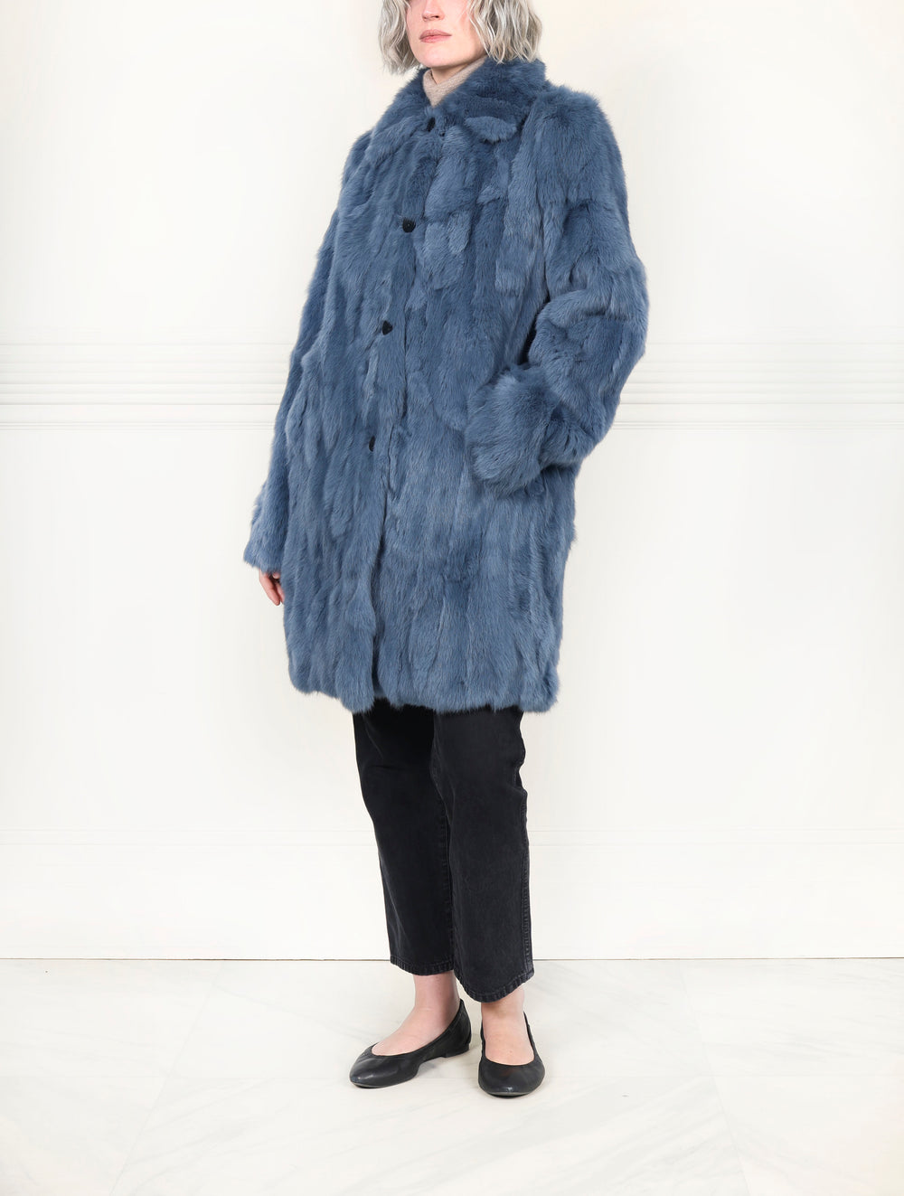 The Fen Upcycled Rabbit Coat