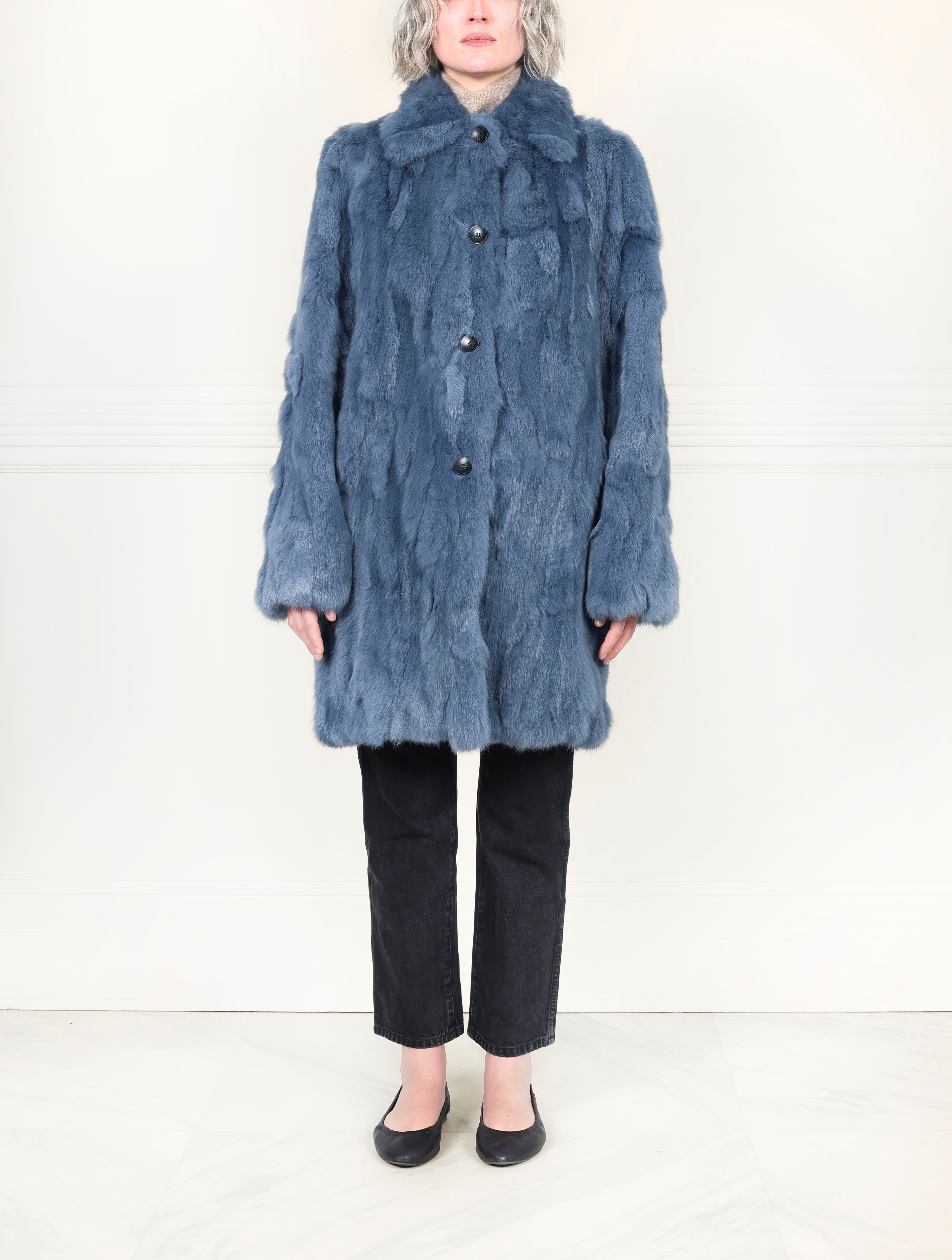 The Fen Upcycled Rabbit Coat