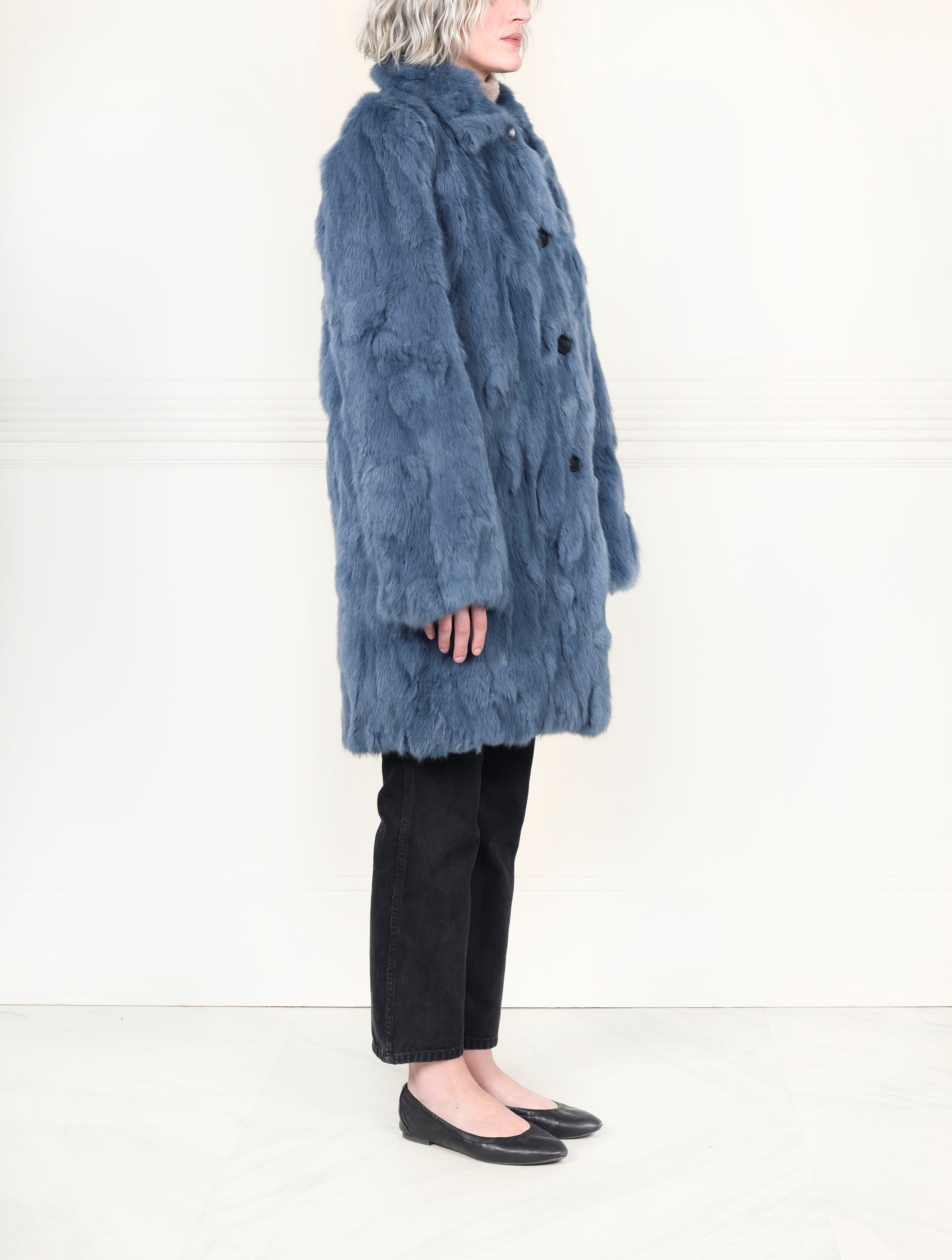 The Fen Upcycled Rabbit Coat