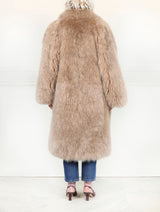 Oversized Shearling Clutch Coat