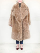 Oversized Shearling Clutch Coat