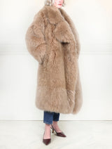 Oversized Shearling Clutch Coat