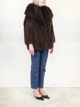 Cape Collar Shearling Jacket