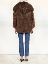 Cape Collar Shearling Jacket