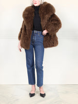 Cape Collar Shearling Jacket