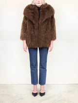 Cape Collar Shearling Jacket