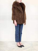 Cape Collar Shearling Jacket