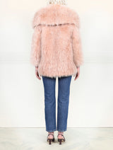 Cape Collar Shearling Jacket