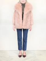 Cape Collar Shearling Jacket