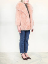 Cape Collar Shearling Jacket