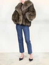 Two toned Cashmere Shearling Goat Jacket