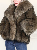 Two toned Cashmere Shearling Goat Jacket