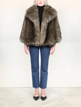 Two toned Cashmere Shearling Goat Jacket