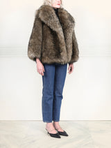 Two toned Cashmere Shearling Goat Jacket