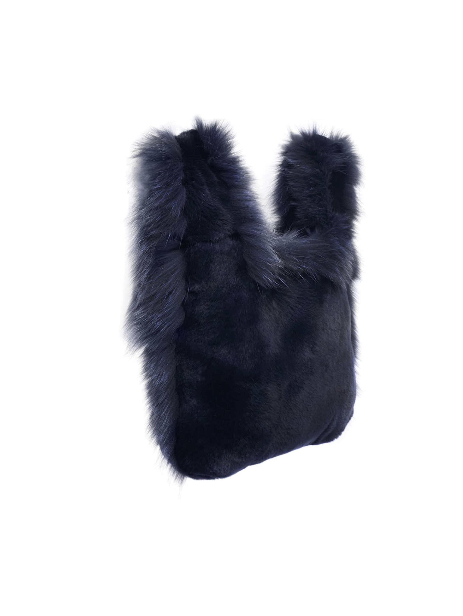 The Meow Fur Bag with Fox Fur Trim