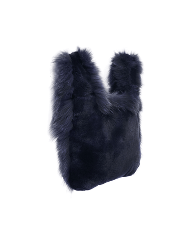 The Meow Fur Bag with Fox Fur Trim