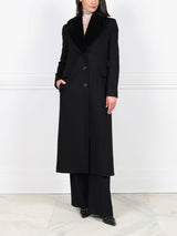Chesterfield Coat with Mink Collar
