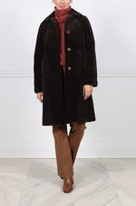 The April Sheared Mink Fur Reversible Storm Coat