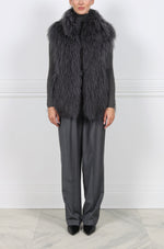 The Nina Curly Shearling Vest