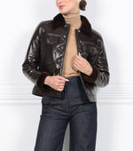 The Trucker Patent Shearling Jacket