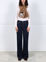 The Monkey Merino Shearling Scarf Pull Through Scarf