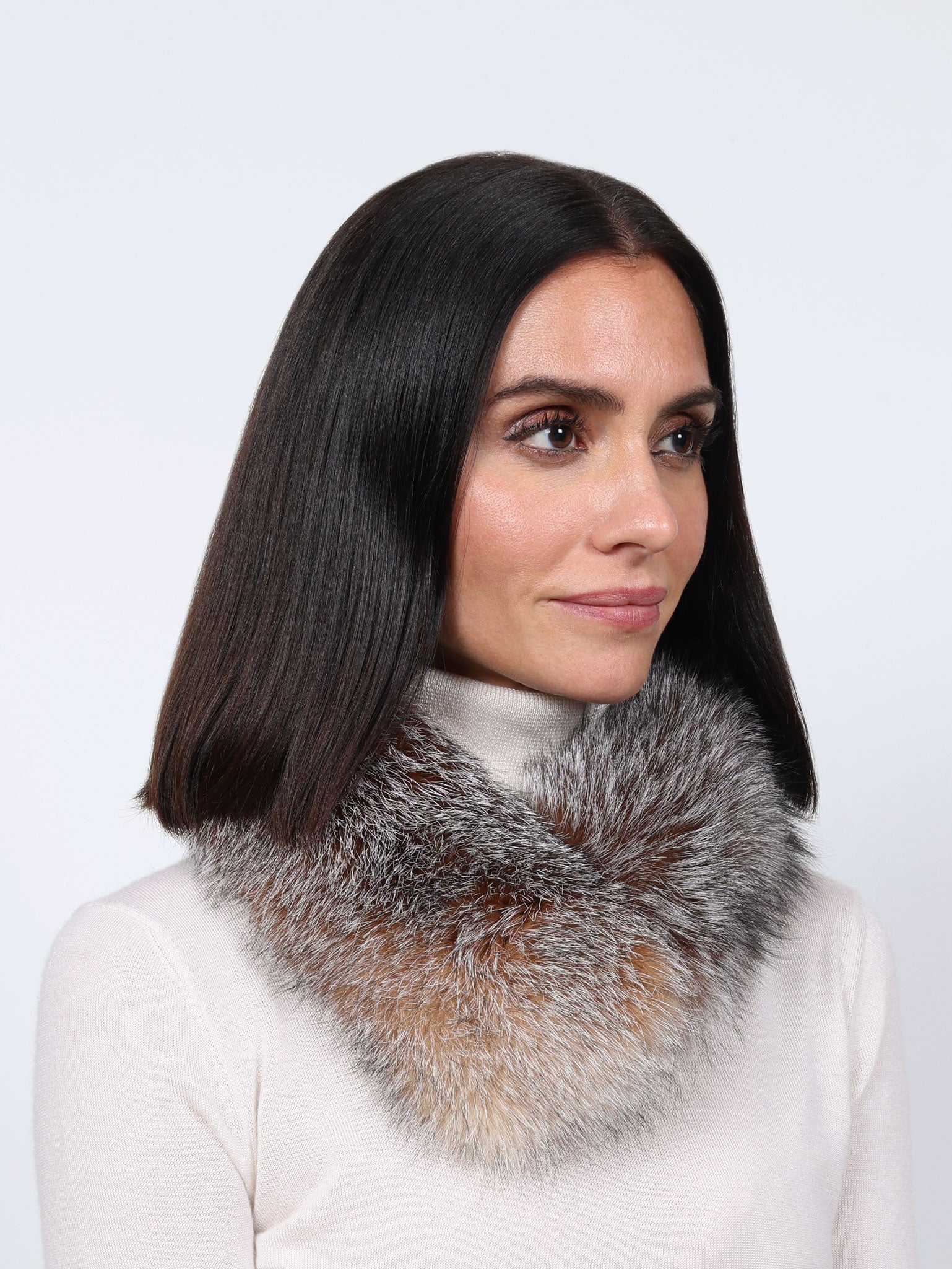 Smooth Fur Headband Convertible to a Scarf