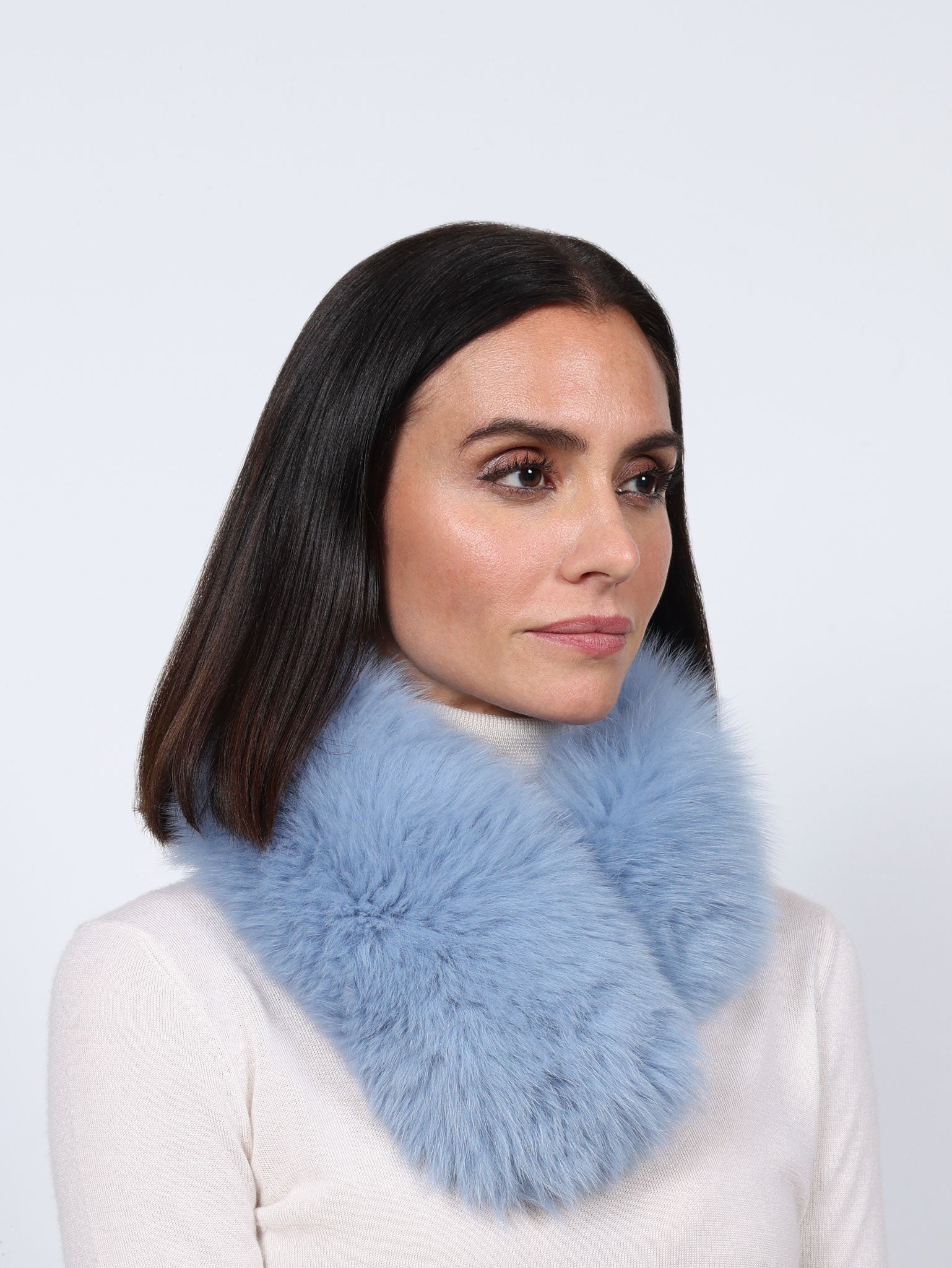 Smooth Fur Headband Convertible to a Scarf
